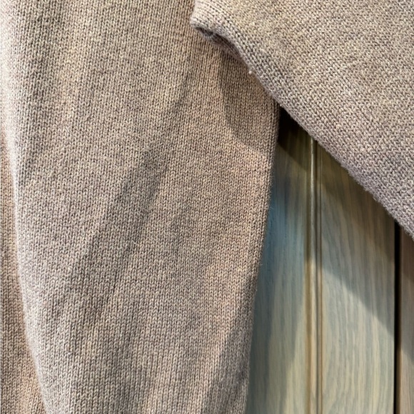 Polo Ralph Lauren Carmel Button High Neck Cotton Sweater / 90's / Medium - Picture 7 of 11